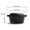 Cast Iron 2-in-1 Multifunctional Cooking and Baking Dish Set