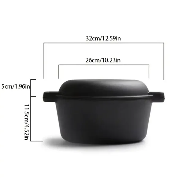 Cast Iron 2-in-1 Multifunctional Cooking and Baking Dish Set