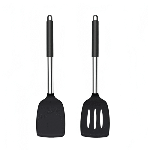 e04063e2-a9ce-4f56-b3b3-6d4807f62648.png Heat-Resistant Black Silicone Spatulas