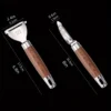 2 Pack Ergonomic Wood Handle Peelers
