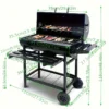 fcfe2231-26b7-4db7-8b21-40d15e12a9ea Portable Stainless Steel Folding Charcoal Grill