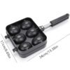 Egg Waffle Maker Pan Smiley Face Bubble Waffle Mold