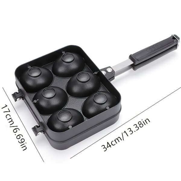 Egg Waffle Maker Pan Smiley Face Bubble Waffle Mold