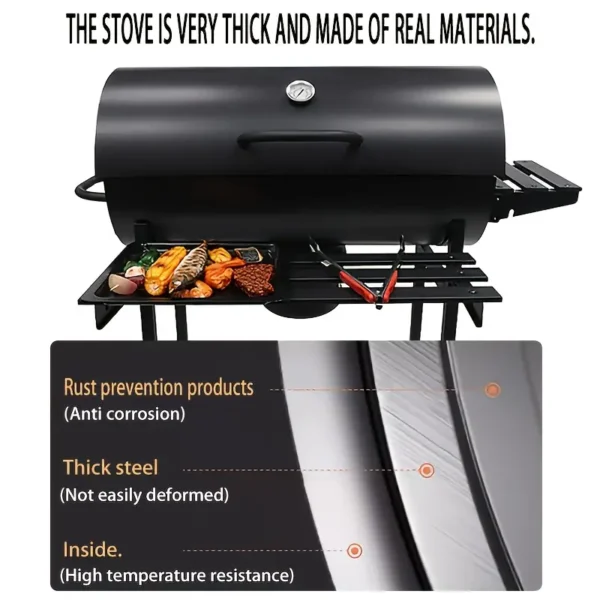 65e70f34-954c-4c84-bea8-cbecb260066a.webp Portable Stainless Steel Folding Charcoal Grill