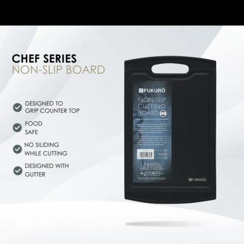 Fukuro Chef Series Non-Slip Cutting Board L / Chopping Board (35.8 x 21.8 x 1cm)