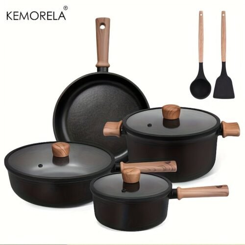 KEMORELA 13pcs Ceramic Cookware Set