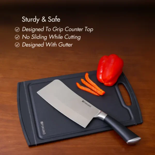 Fukuro Chef Series Non-Slip Cutting Board L / Chopping Board (35.8 x 21.8 x 1cm)