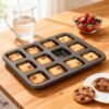 12-Compartment Square Mini Bread Mold