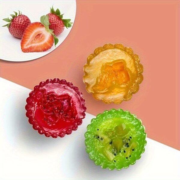 50pcs Reusable Non-Stick Tart Molds Mini Baking Cups Set