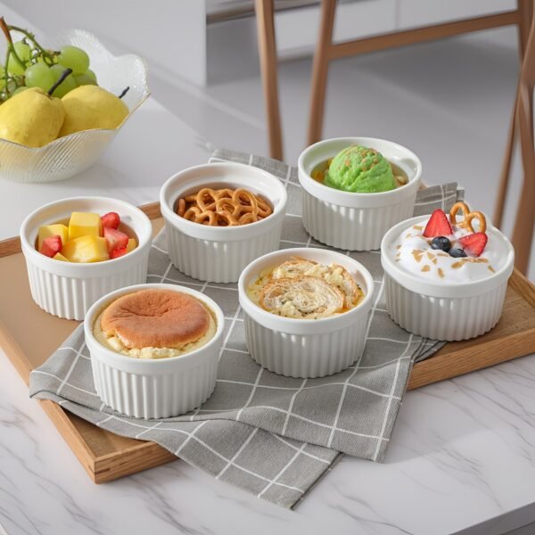 6pcs 8Oz Creme Brulee Ramekins
