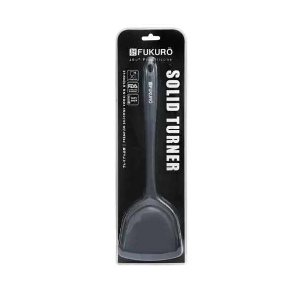 Fukuro 260° Pro Silicone Solid Turner 13" / Kitchen Utensils Stir-Fry Turner Spatula