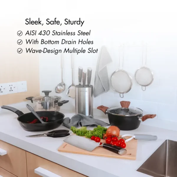 Fukuro Seido Stainless Steel Knife Holder / Kitchen Knife Holder