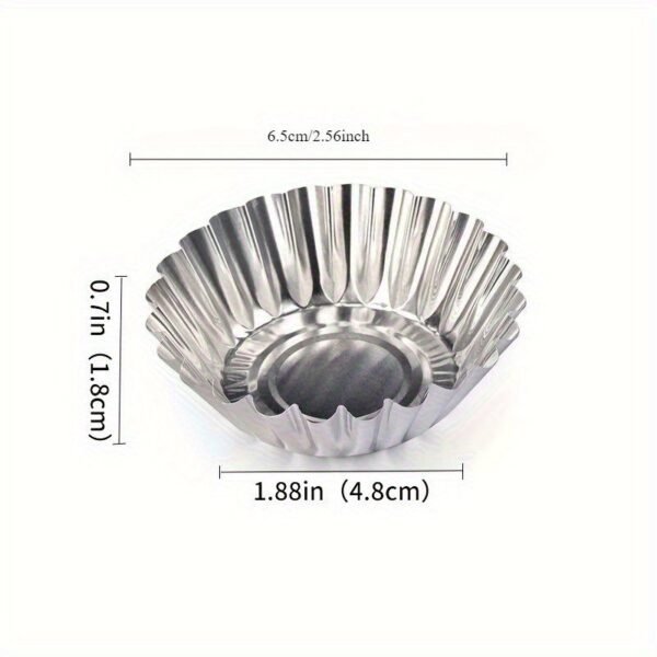 50pcs Reusable Non-Stick Tart Molds Mini Baking Cups Set