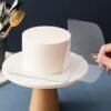 5pcs Transparent Cake Scraper & Smoothing Tool Set Cream Spatula Kit